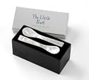 "Mother of Pearl Spoon Gift Box, 2 x 4-inch spoons"