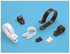 1/2 inch Screw Mount Cable Clamps - Natural / 100 Pack