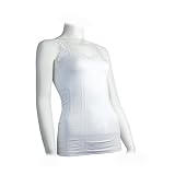 Womens Lace Fitted Stretch Top White One Size Fits All
