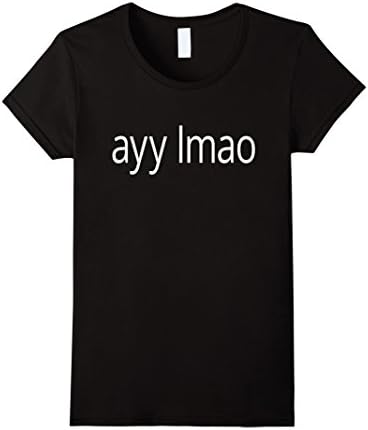 Women's Ayy Lmao Alien T-shirt Medium Black