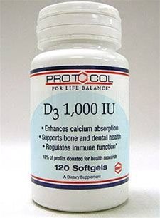 Protocol For Life Balance - Vitamin D3 10,000 IU 90 vcaps