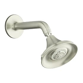 KOHLER K-18494-BN Symbol Multifunction Showerhead with Arm and Flange, Vibrant Brushed Nickel