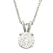 1.00cttw Round Diamond Pendant on Chain Egl F-G/SI1