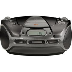 jWin JXCD561 Portable AM/FM MP3 CD/MP3 Boombox With Memory Reader