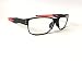 AKSHAJ™ Stylish Rectangle Full Rim Sporty Transparent Black and Red Mat Spectacle Frame Shades RS.429.00
