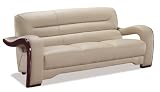 Global Furniture Isaiah Collection Bonded Leather Matching Sofa, 992, Cappuccino