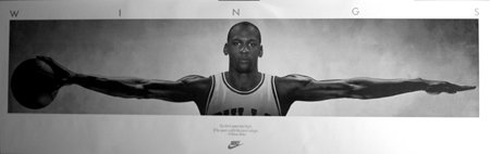 Michael Jordan Wings Big 23x72 Door Poster