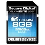 Delkin 8GB Elite SDHC 633X Ush-I Memory Card
