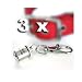 PACK OF 3 How's Your Dog LED Flashing Nighttime Safety Pet Blinker - Red & White (2010 New Color)
