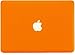 Kuzy Rubberized Hard Case Cover SeeThru for New Apple MacBook Air 13.3-Inch - A1369/A1466 - Aluminum Unibody - Orange