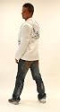 Edler Designer Blazer Jacke Sakko Weiss Motiv (000)