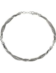 Sterling Silver Multi Strand 17 by US Gems