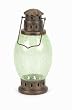 Celery Green Crackle Glass Garden Lantern
