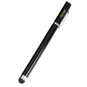 iKross Black Capacitive Stylus for iPad 2, new iPad, Kindle Fire, Motorola Xoom, Xyboard, Droid, Samsung Galaxy, Asus Eee Pad Transformer, Acer Iconia, Toshiba Thrive, Superpad, HP Touchpad, Blackberry Playbook & Other Tablets - Retail Packaging