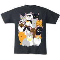 Enjoi Cat Collage T-Shirt - Men's ( sz. L, Black )
