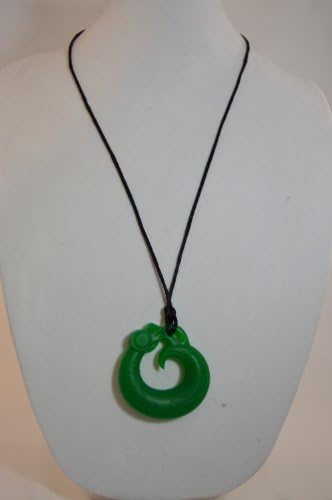 Stella Mamma Fashion Silicone Necklace Phenix Green, BPA, Toxic Metal free