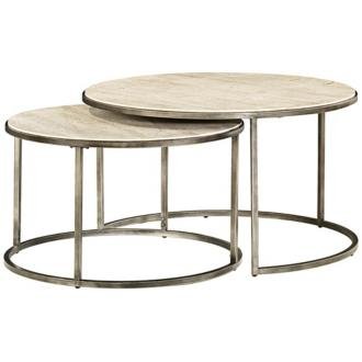Hammary Modern Basics Round Cocktail Table w/ Textured Bronze Base Hammary Modern Basics Round Cocktail Table w/ Textured Bronze Base