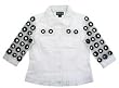 HOLIDAY SALE - FREE SHIPPING! BEREK Rhinestone Accented Crocheted Sleeve Jean Jacket