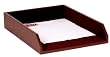 Chocolate Brown Leather Legal Letter Tray