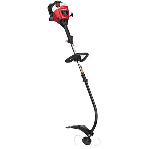 Troy-Bilt 17-Inch 31cc Gas-Powered Clutched Curved Shaft String Trimmer #41BDT20C966
