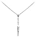 Kit Heath Sterling Silver 90DBBLA Ladies Contemp Snowflake Necklace with Beads & Enamel Detail White Freshwater Pearl Moonstone Blue Lace Agate