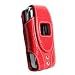Fizz Krzr K1/k1m Vertical Red Pouch Case With 360 Degree Rotating Belt Clip