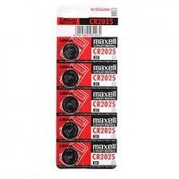 Maxell Lithium 3V Batteries Size CR2025 (Pack of 5)
