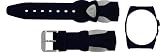 TechnoMarine 9550 Squale 20-mm Black Gel Strap with buckle