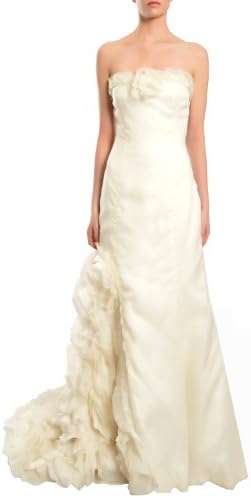 Melissa Sweet Strapless Mermaid Ruffle Wedding Bridal Gown