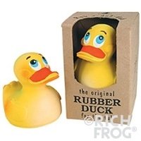 Sitting Duck Bath Toy - Natural Latex Rubber - No Phthalates or BPA by