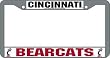 Cincinnati Bearcats Chrome License Plate Frame - SET OF 6 - Sports Merchandise