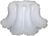 Spa Sister Luxury Inflatable Terrry Bath Pillow White