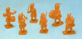 Highland Guards Band: 8 piece set of 54mm Plastic Army Men Figures - 1:32 scale