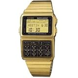 Electronics : Casio Men's Gold Tone 50 Memory Calculator Databank Watch Model DBC-610G-1DF