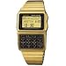 Electronics : Casio Men's Gold Tone 50 Memory Calculator Databank Watch Model DBC-610G-1DF