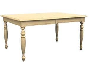 Color Cuisine Rectangular Leg Table With Leaf Compartment And 30