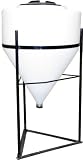 30 Gallon Full Drain Cone Bottom Inductor Tank with Steel Stand