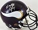 Randall Cunningham autographed Football Mini Helmet (Minnesota Vikings)