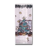 Decorative Cello  Cellophane Bags 100 Bags Each is 35 x 2 x 75 Design: Christmas Window Wedding Party Shower Treat Gift