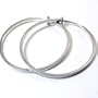 Beautiful Large Classic Hoop Clip Earrings for Non-Pierced Ears Silver Tone ~ YOU CHOOSE SIZE FROM 1" TO 2.5" (2 Inch)
