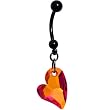 Handcrafted Devoted 2 U Belly Ring MADE WITH SWAROVSKI ELEMENTS