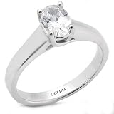 1.00 Ct. Trellis Style Oval Cut Diamond Engagement Ring