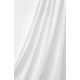 Muslin Photo Backdrop Background Solid White - 10' wide 24' long - by alzodigital.com