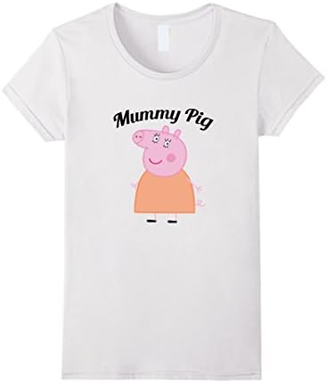 Women's Pig Mummy T-shirt Medium White