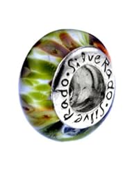 Silverado Sultry Days Murano Glass - Fits On Pandora Chamilia And Troll Bracelets