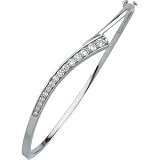 14K White Gold Journey Diamond Bracelet