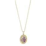 The Vatican Library Collection Mother & Child Floral Locket