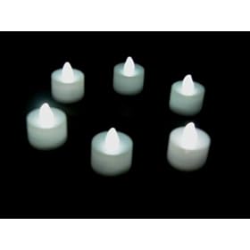 PK Green 6 White LED Candles In Pink Gift Box, Waxless, Heatless, Flameless T...