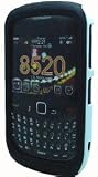 PREMIUM 2 IN 1 BLACK THIN SILICONE SKIN WITH WHITE RUBBERIZED SNAP ON HARD SKIN COVER CASE FOR BLACKBERRY CURVE 8520 8530 ULTIMATE PROTECTION