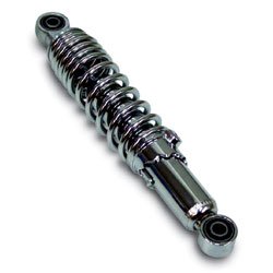 【クリックで詳細表示】タケガワ：リアショック アブソーバー 330mm / クロムメッキ